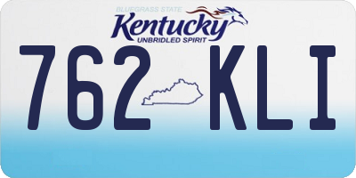 KY license plate 762KLI
