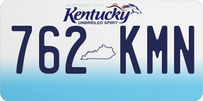 KY license plate 762KMN