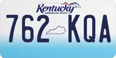 KY license plate 762KQA
