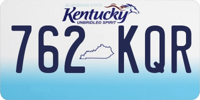 KY license plate 762KQR
