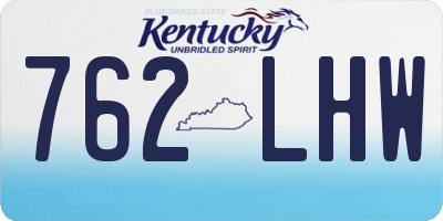 KY license plate 762LHW