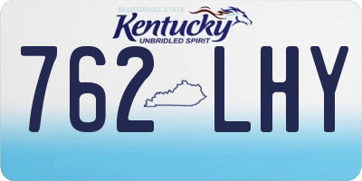 KY license plate 762LHY