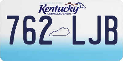 KY license plate 762LJB