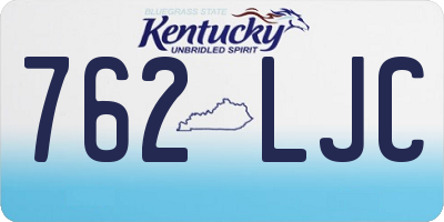 KY license plate 762LJC
