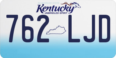 KY license plate 762LJD