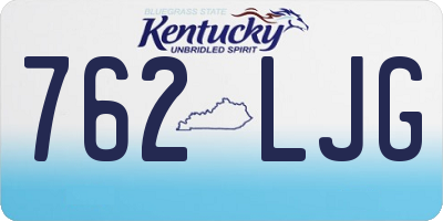 KY license plate 762LJG