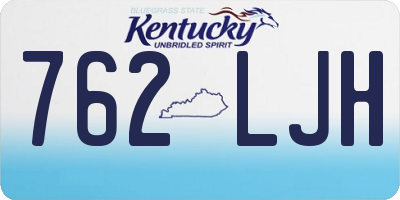 KY license plate 762LJH