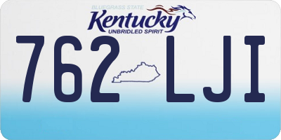 KY license plate 762LJI