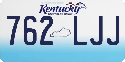 KY license plate 762LJJ