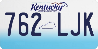 KY license plate 762LJK