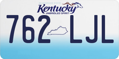 KY license plate 762LJL