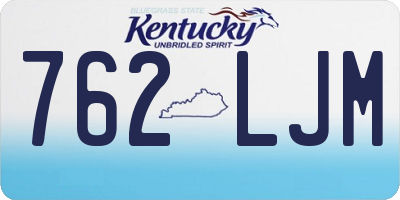 KY license plate 762LJM