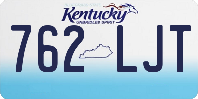KY license plate 762LJT