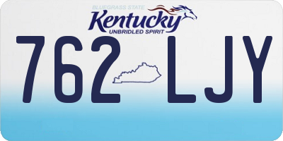 KY license plate 762LJY