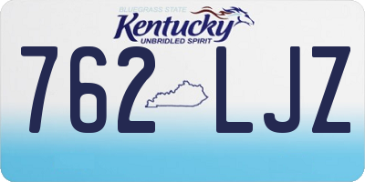 KY license plate 762LJZ