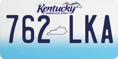KY license plate 762LKA