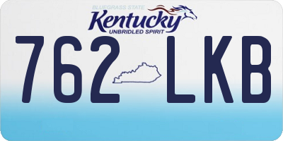 KY license plate 762LKB