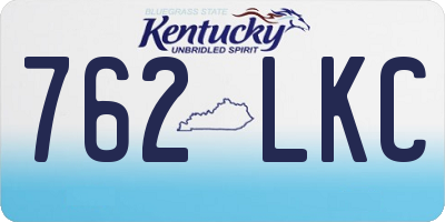 KY license plate 762LKC