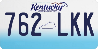 KY license plate 762LKK