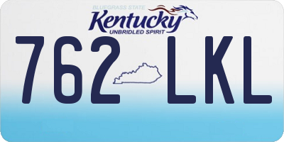 KY license plate 762LKL