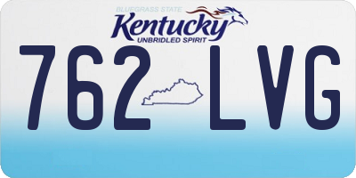 KY license plate 762LVG