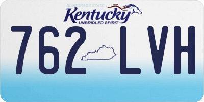 KY license plate 762LVH