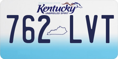 KY license plate 762LVT
