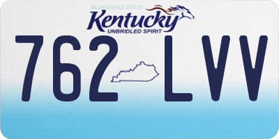 KY license plate 762LVV