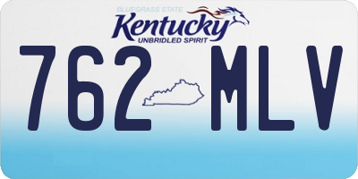 KY license plate 762MLV