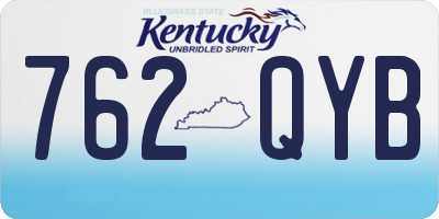 KY license plate 762QYB