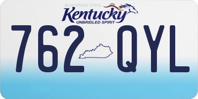 KY license plate 762QYL