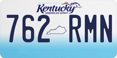KY license plate 762RMN