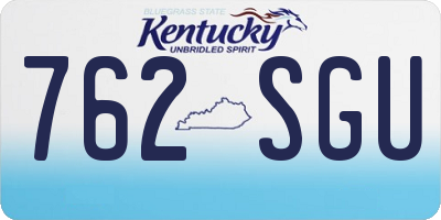 KY license plate 762SGU