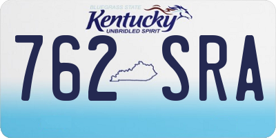 KY license plate 762SRA