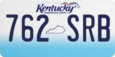 KY license plate 762SRB