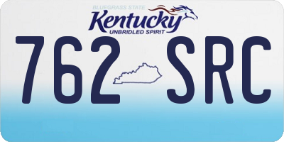 KY license plate 762SRC