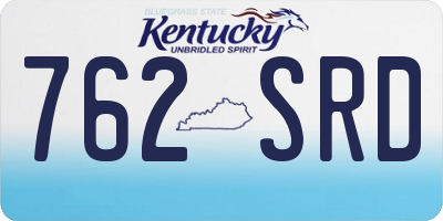 KY license plate 762SRD