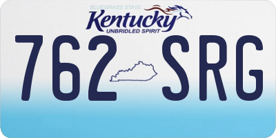 KY license plate 762SRG