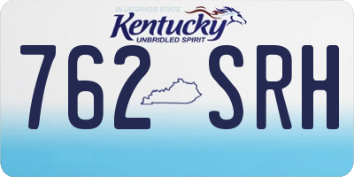 KY license plate 762SRH