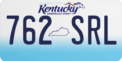 KY license plate 762SRL