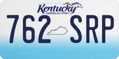 KY license plate 762SRP