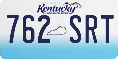KY license plate 762SRT