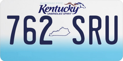 KY license plate 762SRU