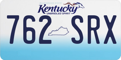 KY license plate 762SRX