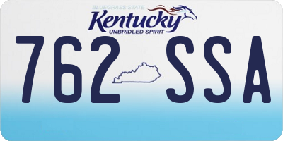 KY license plate 762SSA