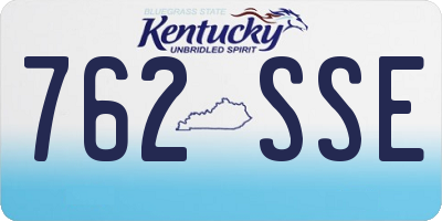KY license plate 762SSE