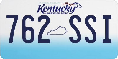 KY license plate 762SSI