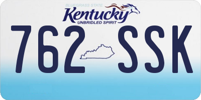 KY license plate 762SSK