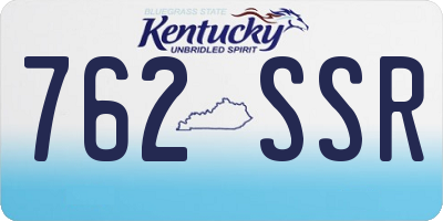 KY license plate 762SSR