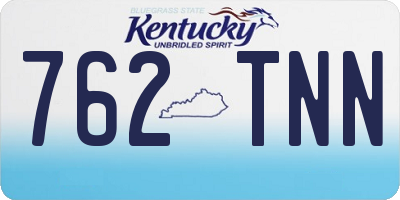 KY license plate 762TNN